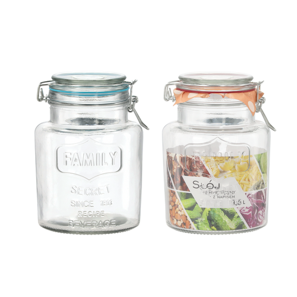 GLASS JAR 1,5L, COLOR SILICONE