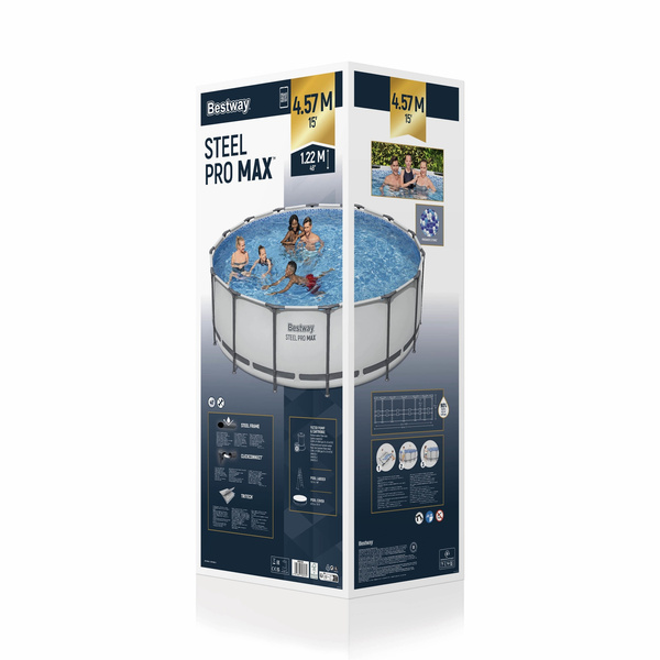 Steel Pro® MAX™ 15' x 48"/4.57m x 1.22m Pool Set