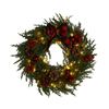 CHRISTMAS WREATH LED 40 CM 40 L GREEN WITH A BOW