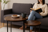 NESTING TABLE SET OF TWO MARBLE