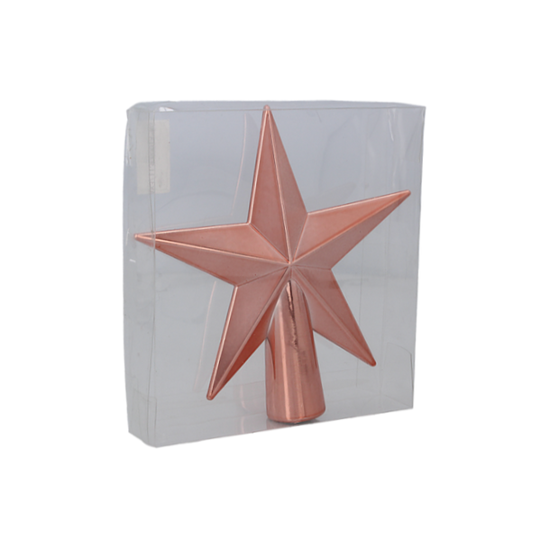 Stea olivă/ cupru/ grafit 15 cm pentru brad *7740