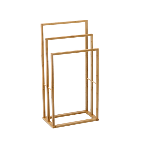 STOJAK NA RĘCZNIKI BAMBUSOWY 3 POZIOMY 42 x 24 x 82 CM *6552