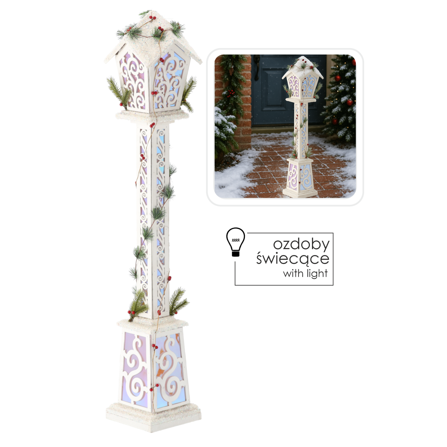 ŚWIĄTECZNA LATARNIA BIAŁA LED 20 x 20 x 120 CM *5263 pol_pl_SWIATECZNA-LATARNIA-BIALA-LED-20-x-20-x-120-CM-5263-7487_1