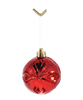 SET OF 24 BAUBLES 6 CM RED/GOLD/SILVER