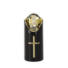 LED CANDLE RICO 12.5CM BLACK+GOLD COLD WHITE*8009