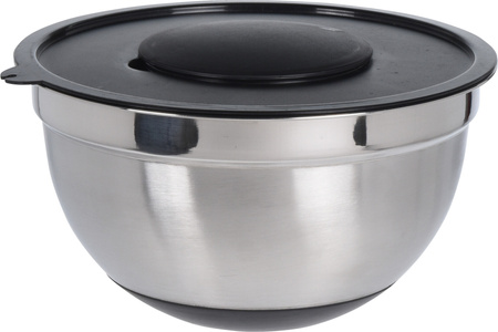 STAINLESS STEEL BOWL WITH VEGETABLE CUTTING ACCESSORIES 25 X14 CM