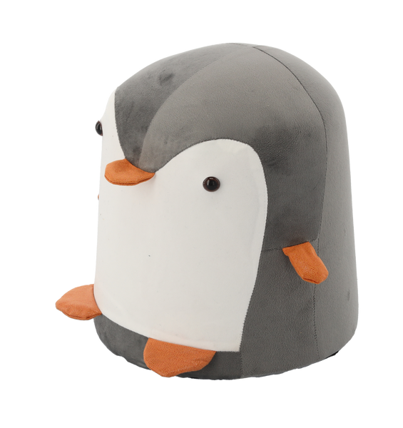 POUFF PENGUIN GREY 28 x 34 CM