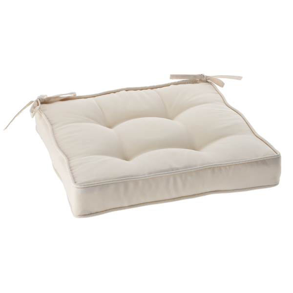 PODUSZKA NA KRZESŁO 40 x 40 x 6 CM BEŻOWA