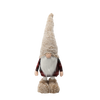 GNOME DE SĂRBĂTOARE CU PICIOARE REGULABILE 85 - 128 CM BEJ - ROȘU *9629