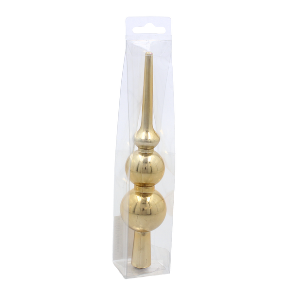 VÁNOČNÍ ŠPIČKA 20 CM ČERVENÁ/ZLATÁ/SREBRNÁ *0263