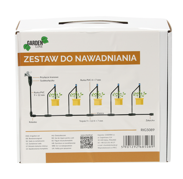 ZESTAW DO NAWADNIANIA KROPELKOWEGO Z 10SZT. ZRASZACZY