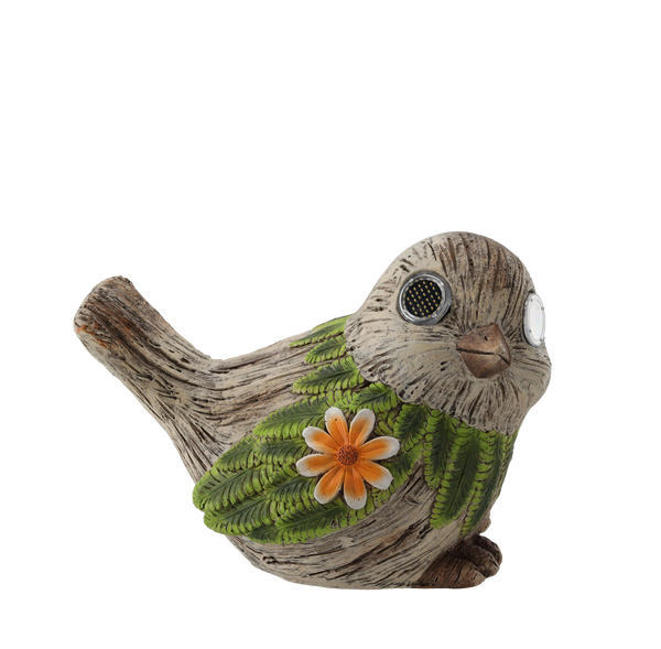GARDEN FIGURINE – BIRD WITH GLOWING EYES 33,5 X 21,5 X 24 CM LED