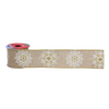 ŚWIĄTECZNA WSTĄŻKA DEKORACYJNA 6,3CM X 2,7M ŚNIEŻKA MIX KOLORÓW opak=16szt. *2251