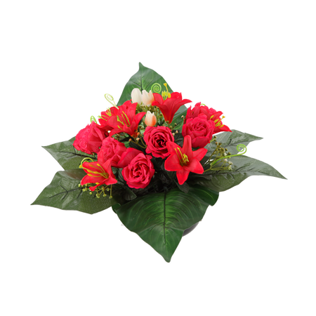 BOUQUET CH-22 ( WIDTH 40 CM, HEIGHT 30 CM) LILY MIX COLOR
