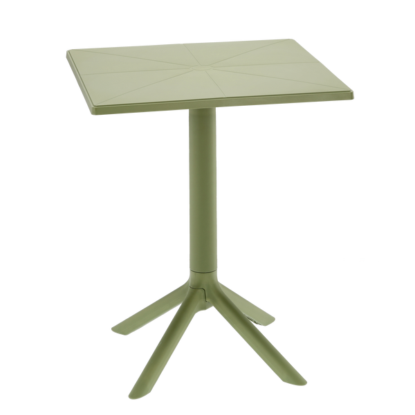 SQUARE GARDEN TABLE 60 x 60 x 77.5 CM GREEN