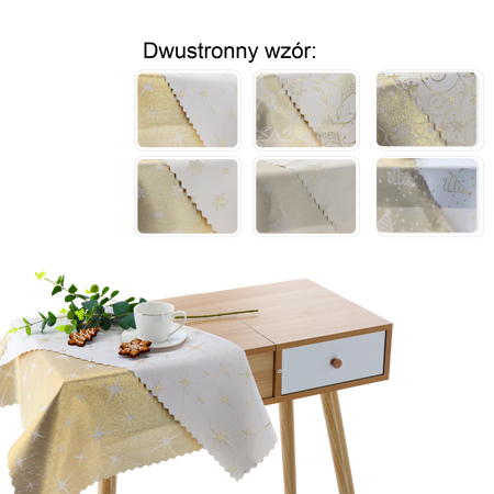 OBOJVRTNÝ ZLATÝ UTIERKA MIX 80X80 CM VIANOCE BALENIE 1KS *04525