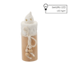 FIGURĂ DE CRĂCIUN - LUMÂNDĂ CERAMICĂ 7 X 7 X 19 CM LED ambalaj=6buc *1308