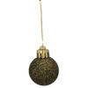 SET OF 31 BAUBLES 3-4.5 CM OLIVE/COPPER/GRAPHITE MIX DESIGNS