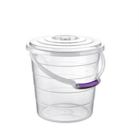 PRŮHLEDNÝ KYBLÍK S POKLADKOU 10L *8076