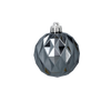SET OF 6 GLOSSY BAUBLES 6 CM OLIVE/COPPER/GRAPHITE