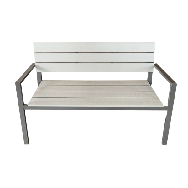 ŁAWKA DO OGRODU 118 x 54 x 77 CM SZARA *0803