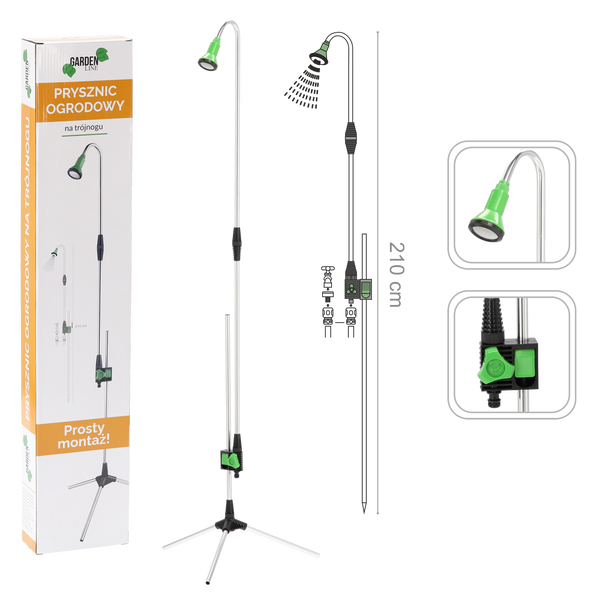 Záhradná sprcha na trojnožke