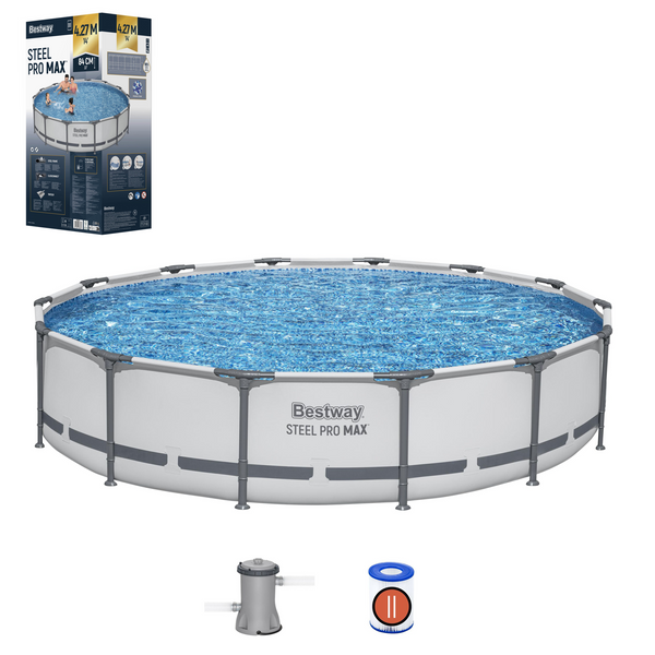 PISCINĂ CU CADRU 427 X 84 CM (PISCINĂ, POMPĂ FILTRANTĂ) *3642 *3210 *8897