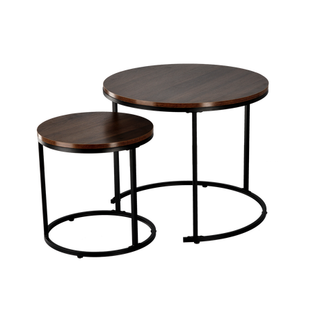 NESTING TABLE SET OF TWO MARBLE