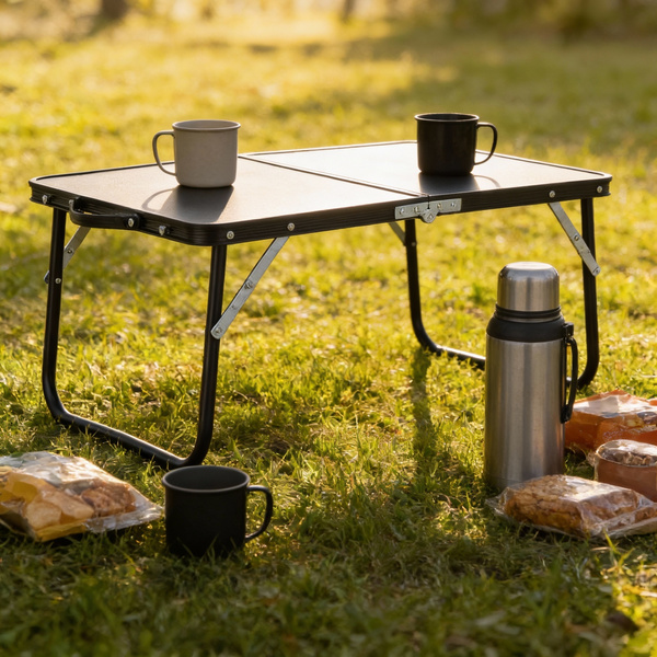 TOURIST FOLDING TABLE BLACK 60x40x26,5 CM