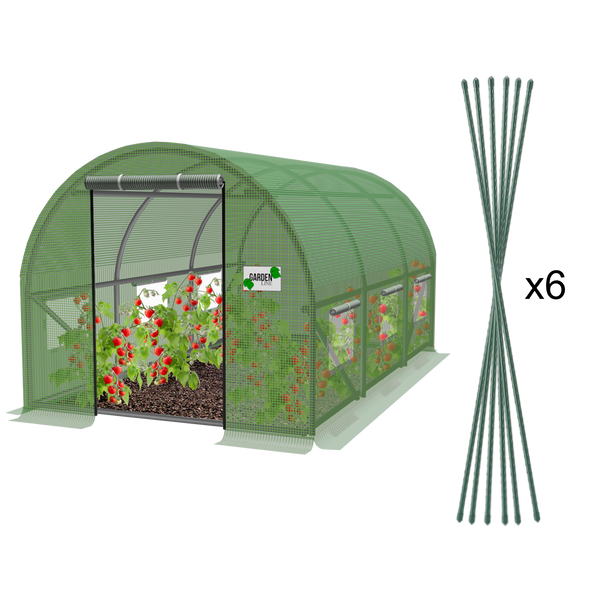 TUNEL FOLIOWY OGRODOWY 3 SEGMENTOWY ZIELONY 3 x 2 x 2 M VER 2