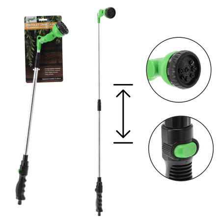 PISTOL DE SPRAY TELESCOPIC 8-FUNCȚIONAL *6711