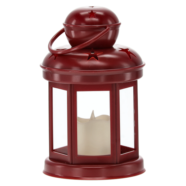 LAMPION CU ÎNLOCUITOR LED 10 x 10 x 19 CM MIX CULOARE disp=12buc *3843