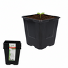 SET OF 5 PLASTIC POTS 11 X 11 X 12 CM