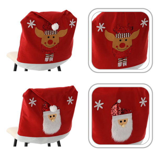 CHRISTMAS CHAIR COVER MIX DESIGNS