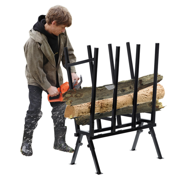 KOZIOŁ/KOBYŁKA DO CIĘCIA DREWNA CZARNY 81x37x103 cm *9907