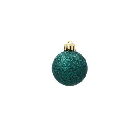 SET OF 32 BAUBLES 3-4 CM RED/GOLD/GREEN