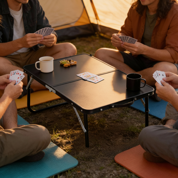 TOURIST FOLDING TABLE BLACK 60x40x26,5 CM
