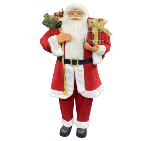 CHRISTMAS FIGURE - STANDING SANTA 110 CM