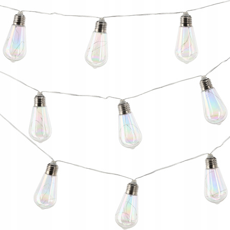 SOLAR GARDEN GARLAND LENGTH 2 + 1.8 M FELISI 10 LED COOL WHITE