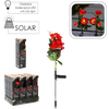 SOLÁRNA LAMPA H 70 CM RÚŽA 3 LED TEPLÁ BIELA disp=12ks *4712