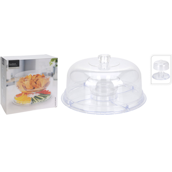 PLATTER FOR SERVING WITH DOME*0348