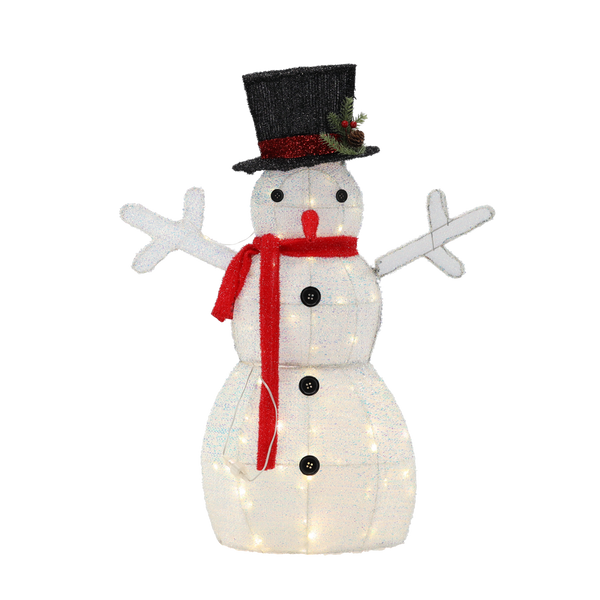 ORNAMENT DE CRĂCIUN - ZĂPADNIC LED 72 CM ALB *6277