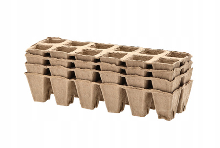 KPL. 4 KS PALET DONIČIEK TORFOVÝCH 27,5 x 9 x 5 CM *4496