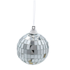 SET OF 6 MIRROR DECO BALLS SILVER 5 CM