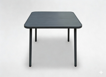 STOLIK OGRODOWY KWADRATOWY 80 x 80 x 72 CM CIEMNY SZARY