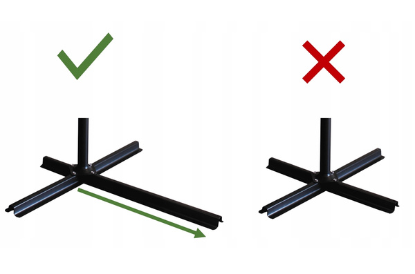 ZAHRADNÍ PARASOL 3 M ŠEDÝ "BANÁN" S OBALOM *5316