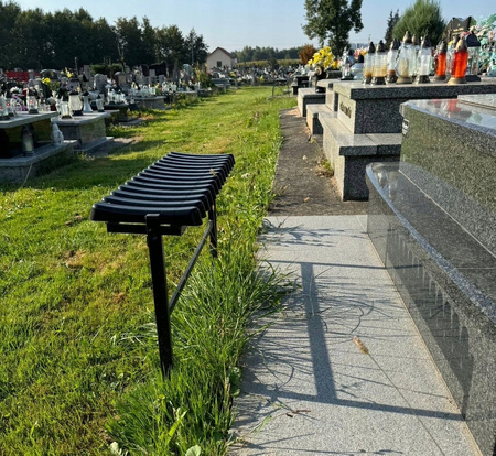 SKLADACIA LAVICA DĹŽKA 68 CM ČIERNA *8275