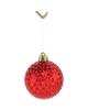 SET OF 24 BAUBLES 6 CM RED/GOLD/SILVER