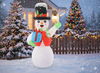 INFLATABLE SNOWMAN LED 180 CM