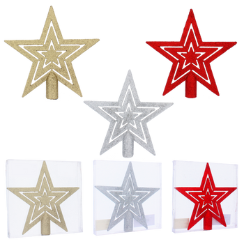 CHRISTMAS TREE SPIKE 20 CM - STAR